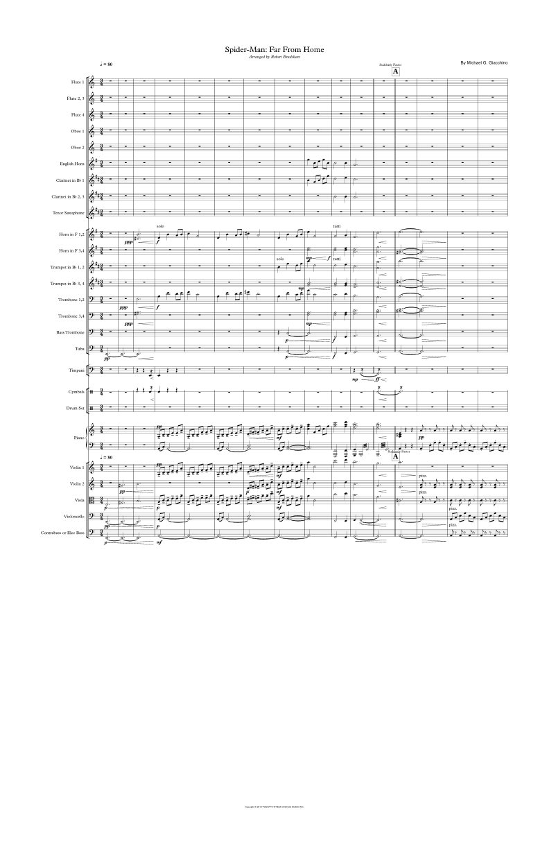Spider-man: Far From Home (arr. Robert Bradshaw)