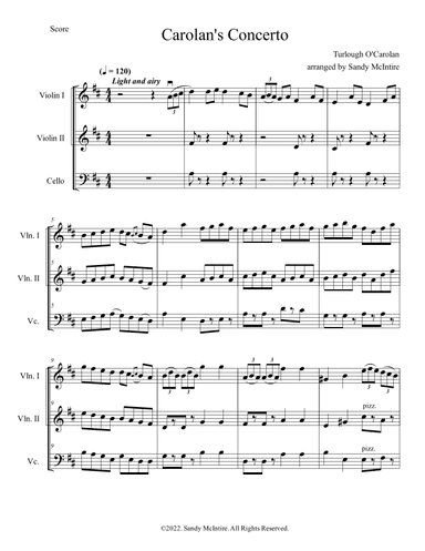 Carolan's Concerto (arr. Sandy McIntire)