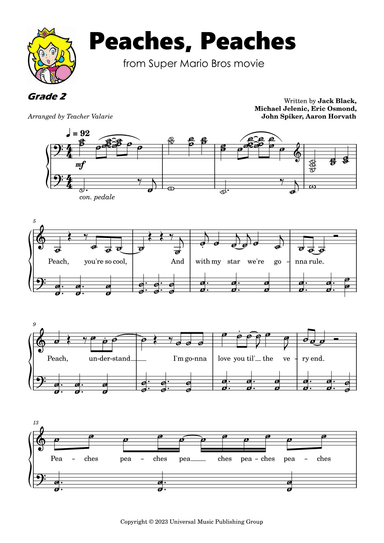 Peaches (arr. Teacher Valarie)