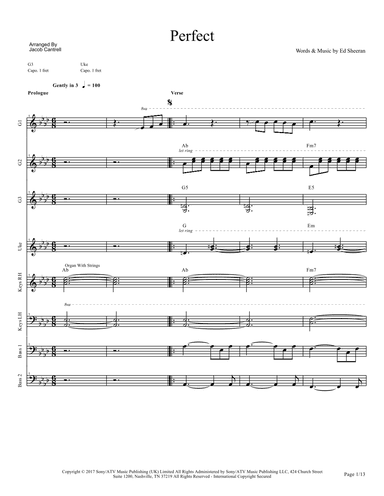 Perfect (arr. Jacob Thomas Cantrell)