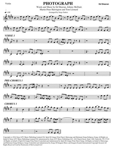 Photograph (arr. Jorge Juárez)