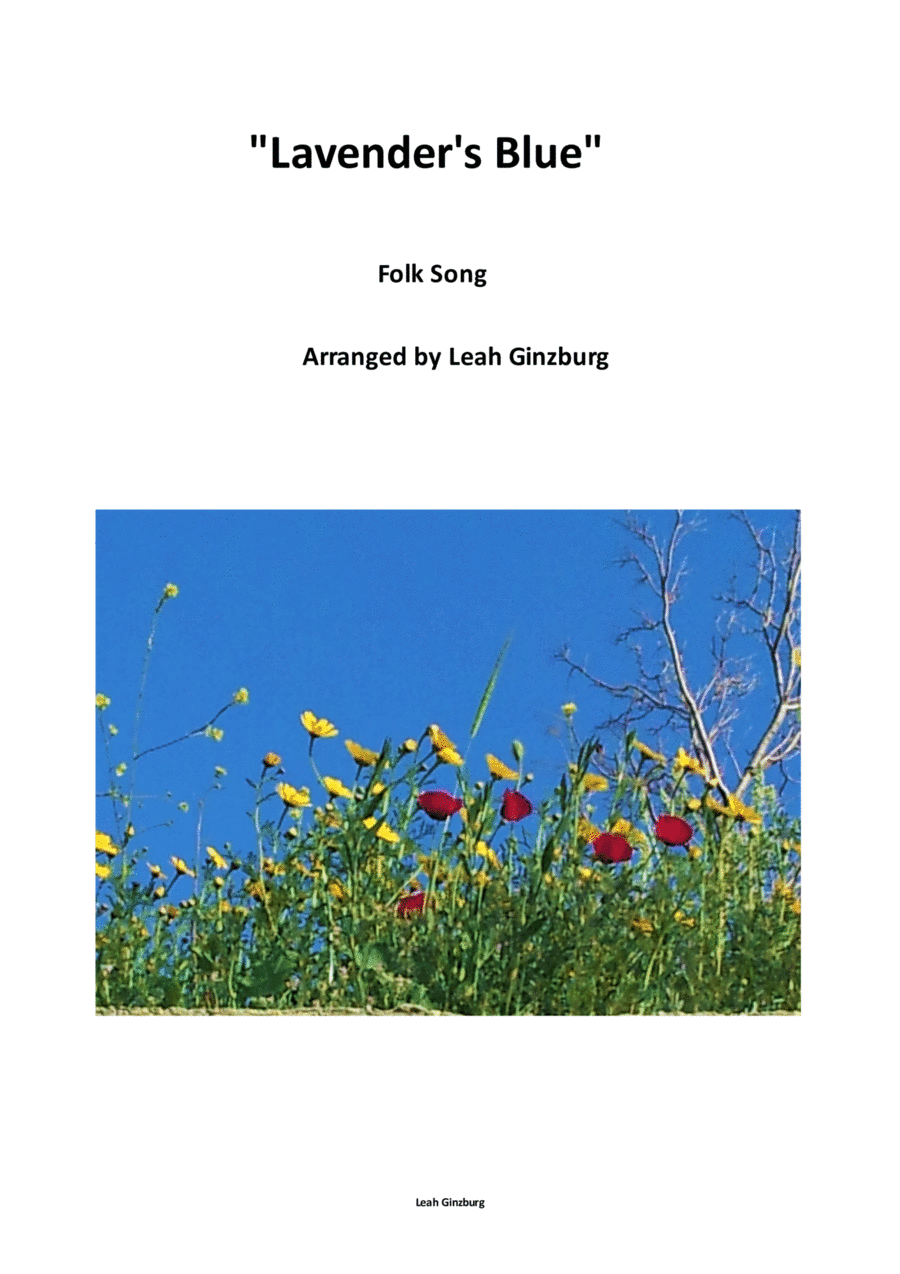 "Lavender's Blue" Folk song arranged for beginners by Leah Ginzburg (arr. Leah Ginzburg)