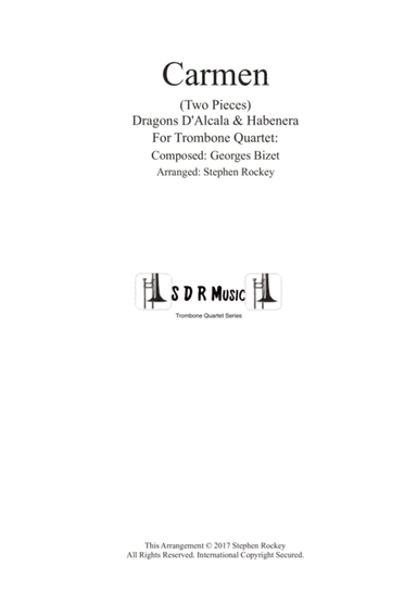 Carmen (Two Pieces) For Trombone Quartet (arr. Arranged by Stephen Rockey)