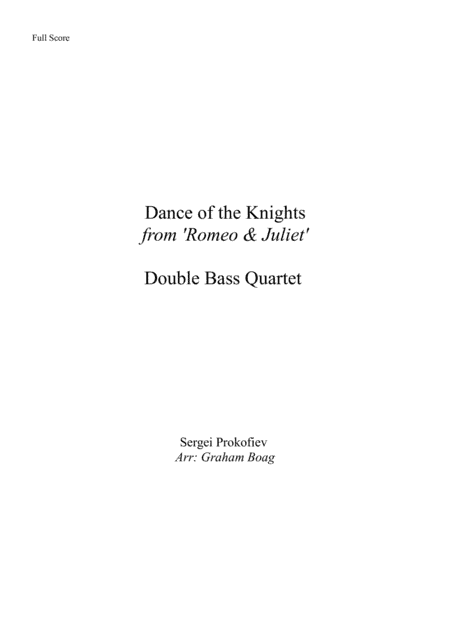 Dance Of The Knights (arr. Graham Boag)