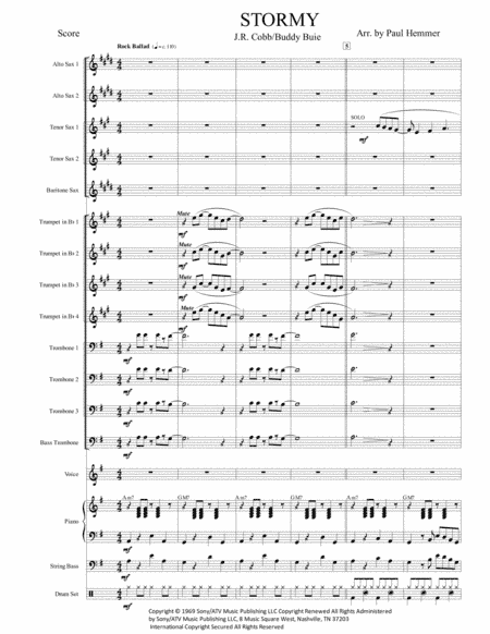 Stormy (arr. Paul Hemmer)