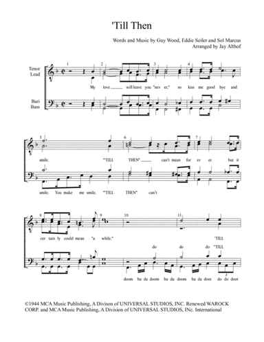 Till Then (arr. Jay Althof)