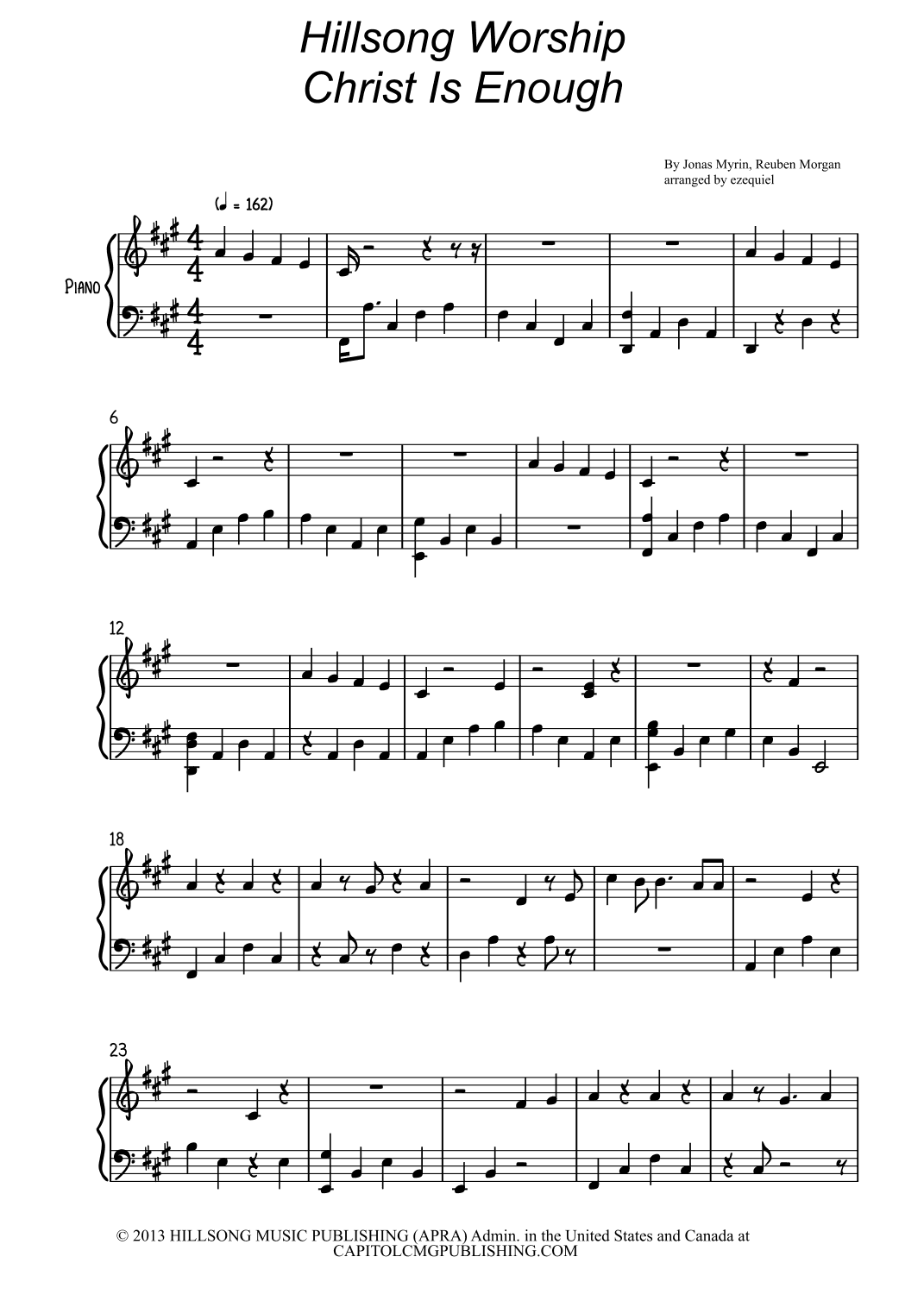 Christ Is Enough (arr. BY EZEQUIEL EDIÇÕES)