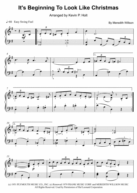 It's Beginning To Look Like Christmas (arr. Kevin P. Holt)