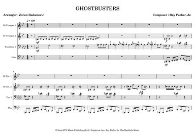 Ghostbusters (arr. Zoran Radanovic)