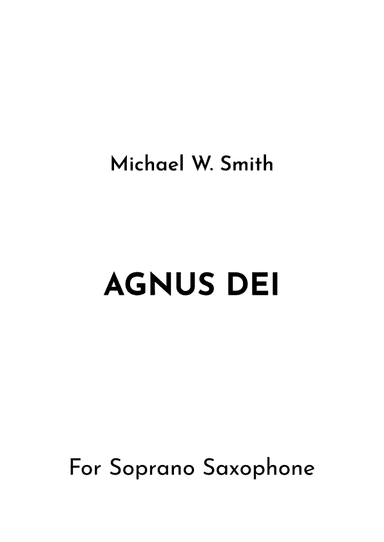 Agnus Dei (arr. Jireh J.)