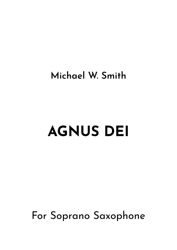 Agnus Dei (arr. Jireh J.)