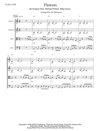 Flowers (arr. Joe Deninzon)