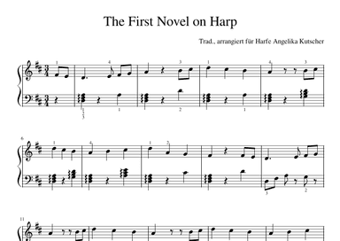 The First Novel on the Harp, The First Novel auf der Harfe (arr. Angelika Kutscher)