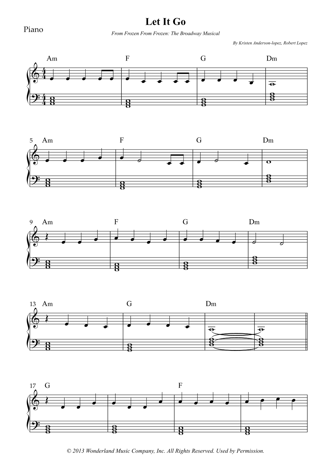 Let It Go (arr. Wesley S. SIlva)