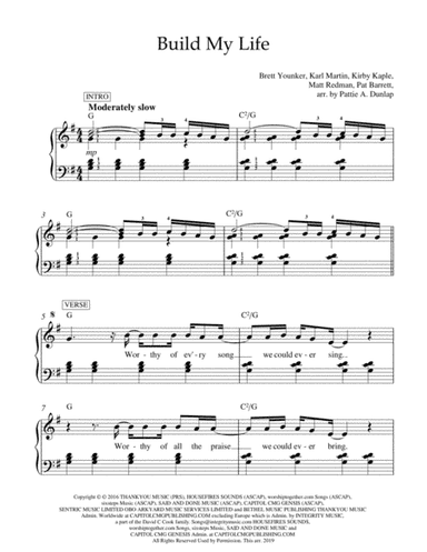 Build My Life (arr. Pattie A. Dunlap)
