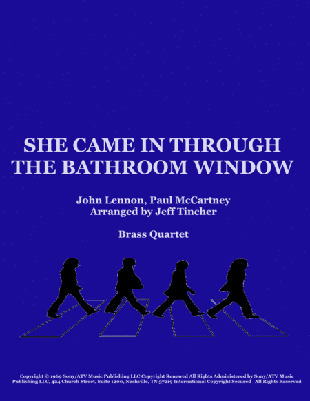 She Came In Through The Bathroom Window (arr. Jeff Tincher)