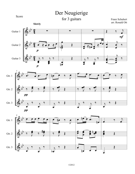 Der Neugierige (arr. Ronald Ott)