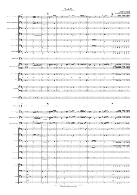 This Is Me (arr. Susie Winkworth winkmusic.co.uk)