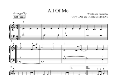 All Of Me (arr. WR Piano)