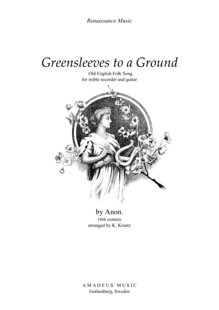 Greensleeves variations for treble recorder and guitar (arr. K. Krantz)