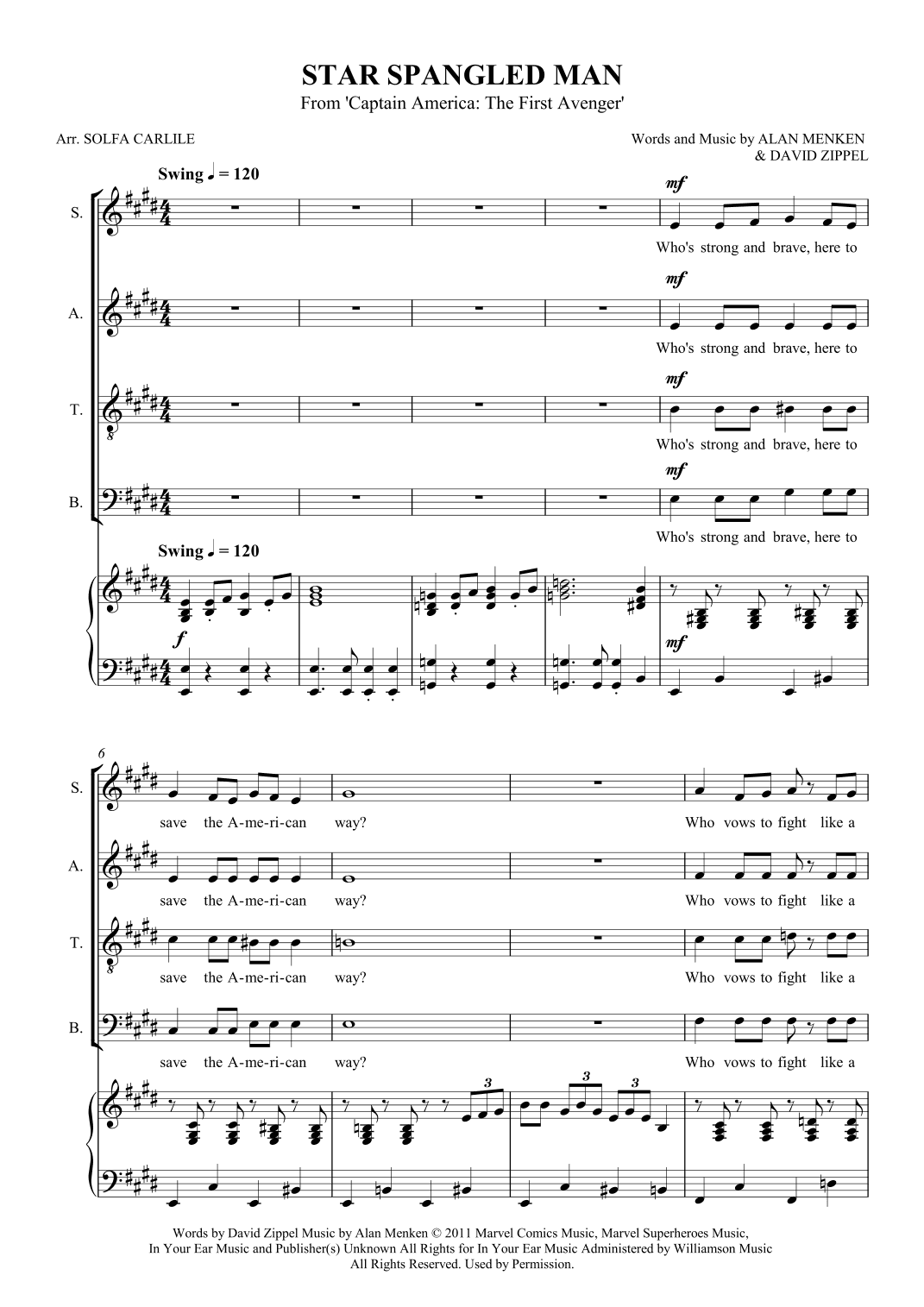 Star Spangled Man (arr. SCMusic)