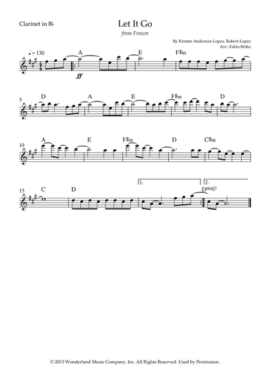 Let It Go (arr. Fabio Britto)