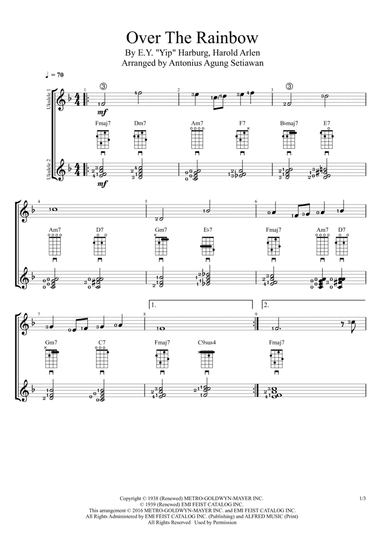 Over The Rainbow (arr. Antonius Agung Setiawan)