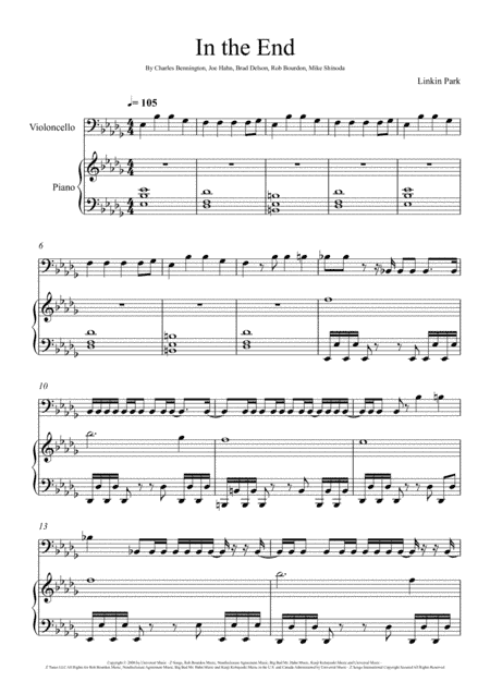 In The End (arr. André Laitano)