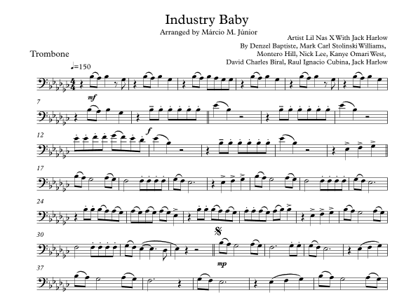 Industry Baby (arr. Márcio Moreira Júnior)