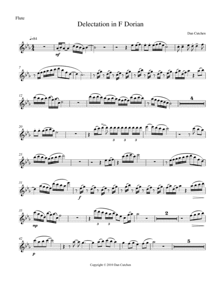 Wind Quintet-"Delectation in F Dorian" for Woodwind Quintet