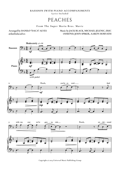 Peaches (arr. Danilo "Daca" Alves)