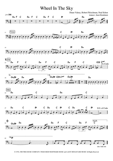 Wheel In The Sky (arr. Jussi Kontinen)