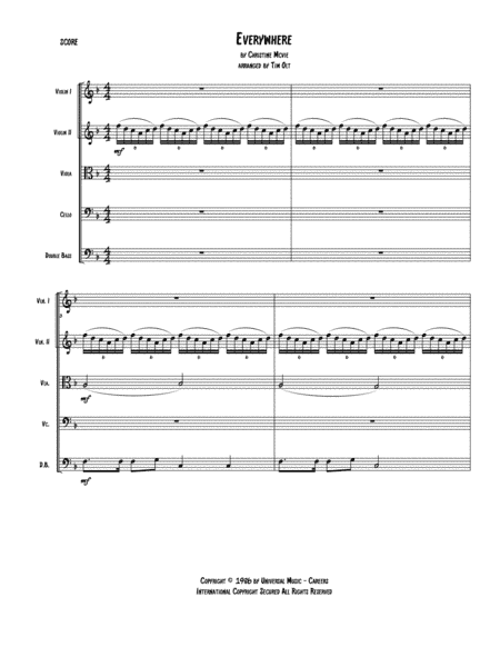 Everywhere (arr. Tim Olt)