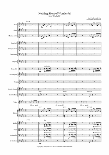 Nothing Short Of Wonderful (arr. Brian Pesoth)
