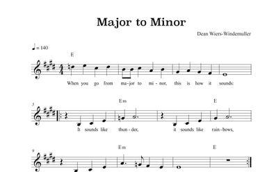 Major to Minor
