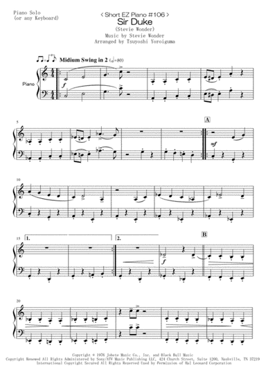 Sir Duke (arr. Tsuyoshi Yoroiguma)