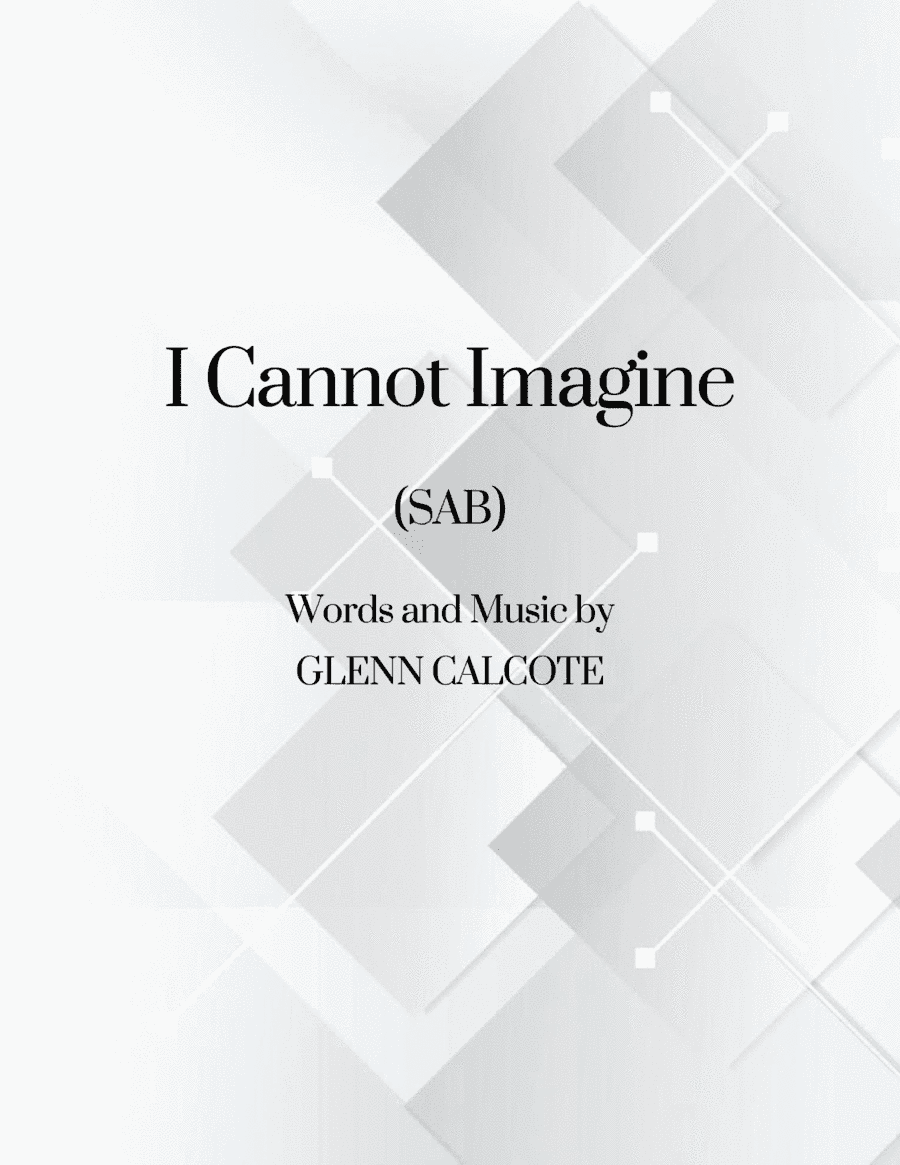 I Cannot Imagine (One Day Without My Lord)