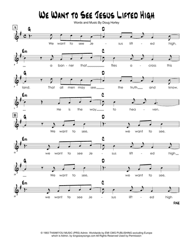 We Want To See Jesus Lifted High (arr. Brian Kim)