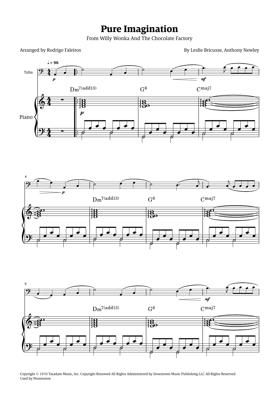 Pure Imagination (arr. Rodrigo Faleiros)