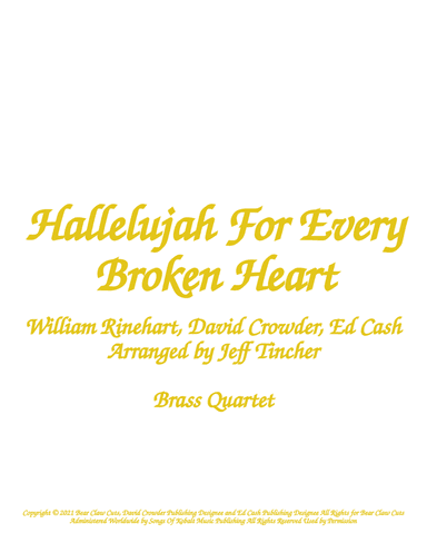 Hallelujah For Every Broken Heart (arr. Jeff Tincher)