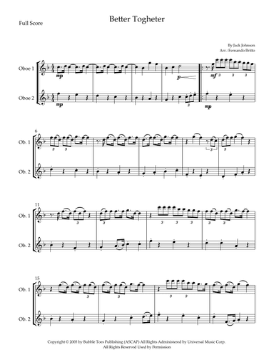 Better Together (arr. Fernando Britto)