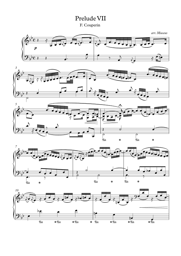 Prelude VII by F. Couperin (arr. Museos)