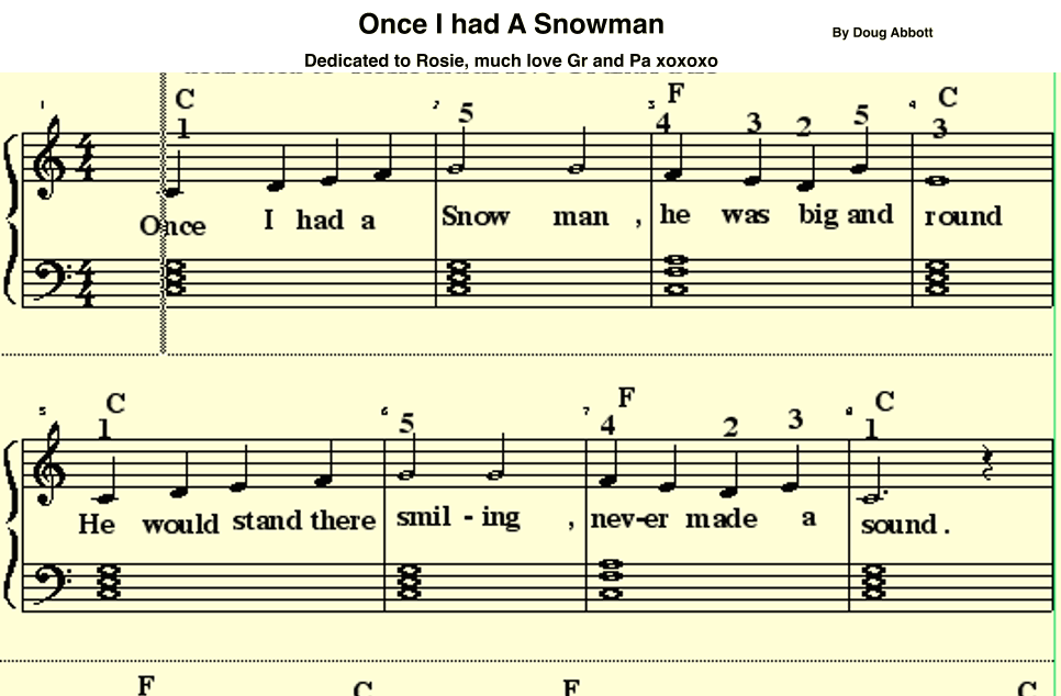 Once I Had A Snowman