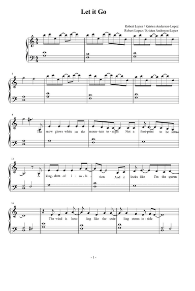 Let It Go (arr. Robert Lopez)