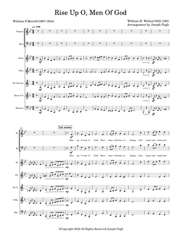 Rise Up O, Men Of God (arr. Joseph Pugh)