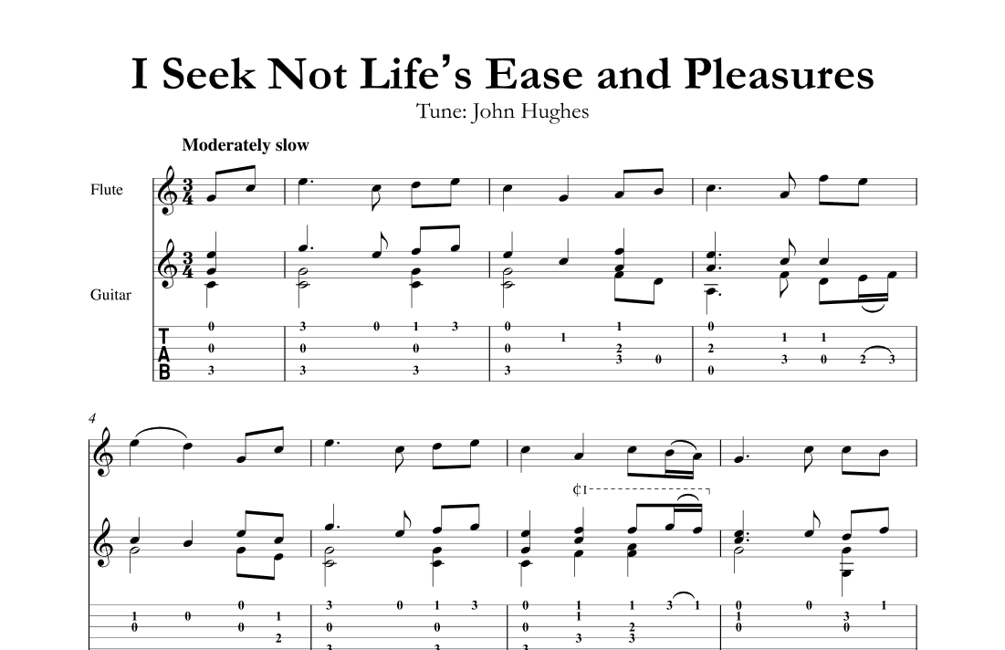 I Seek Not Life’s Ease and Pleasures (arr. Mark Phillips)