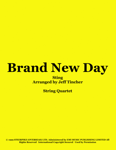 Brand New Day (arr. Jeff Tincher)