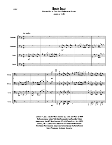 Blank Space (arr. Tim Olt)