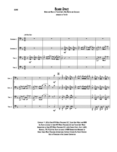 Blank Space (arr. Tim Olt)