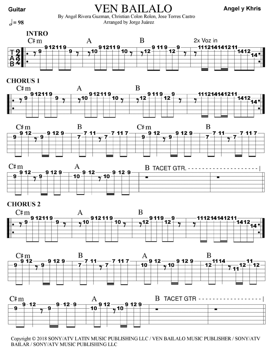 Ven Bailalo (arr. Jorge Juárez)